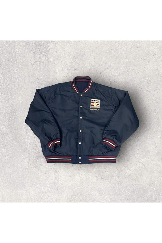 Vintage Jeff Hamilton JH Designs National Baseball Hall of Fame Reversible Bomber Jacket- 3XL