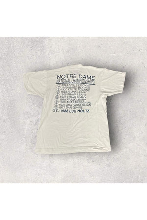 Vintage 1988 Notre Dame Football National Championship Drive Tee- L