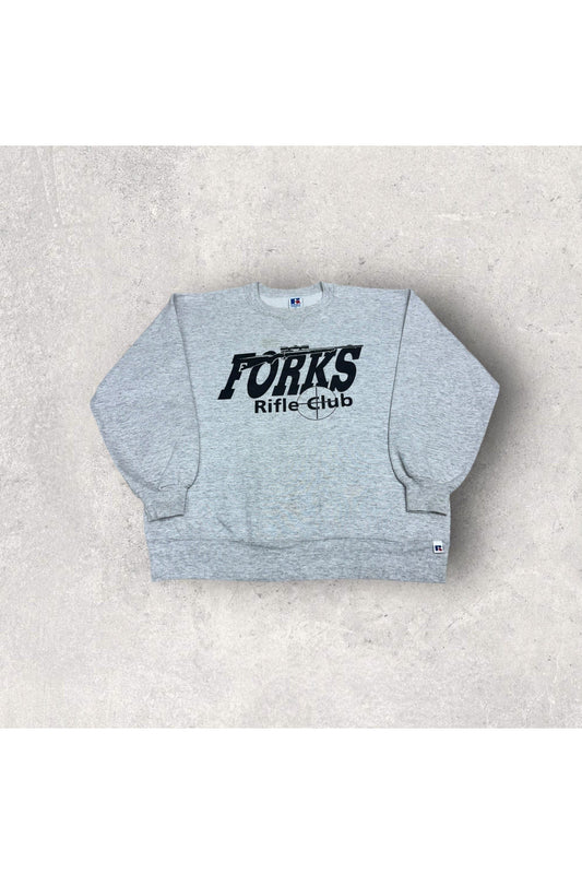 Vintage Russell Athletic Made In USA Forks Rifle Club Crewneck- XL
