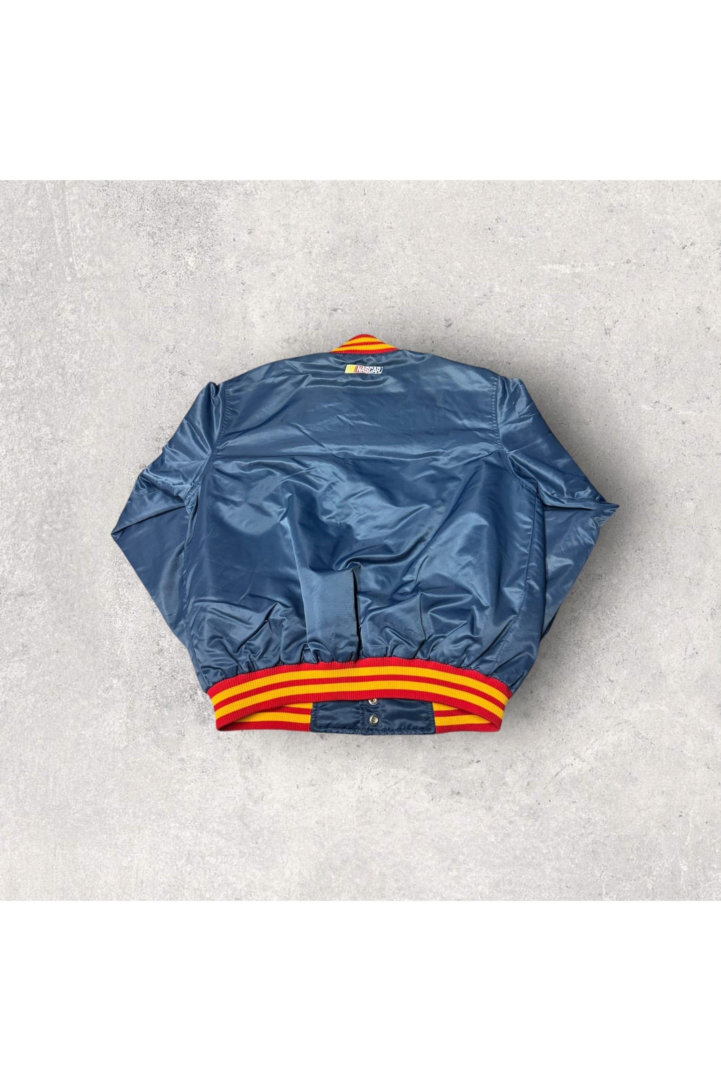 Vintage Chase Authentics Rusty Wallace Miller Time NASCAR Bomber Jacket- M