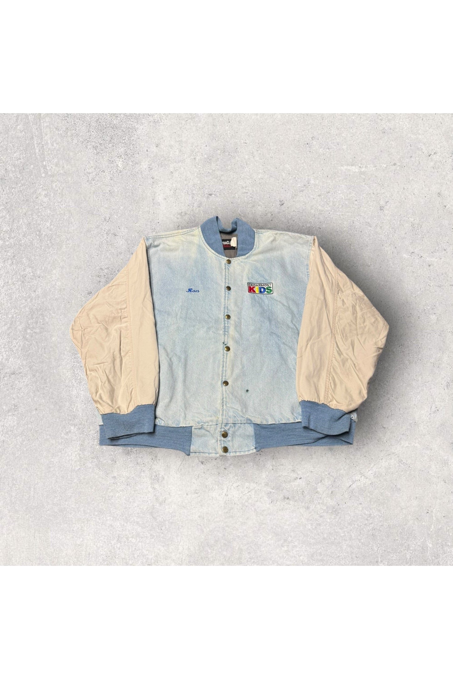 Vintage Ultra Club Collection Cedarmont KIDS TV Show Crew Bomber Jacket- XL