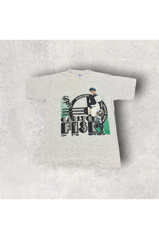 Vintage Salem Sportswear 1993 Chicago White Sox Carlton Fisk Record Games Caught Tee- M