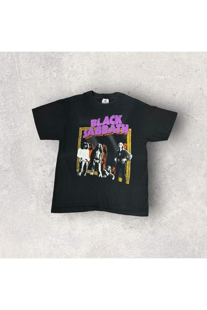 Vintage Single Stitch T-America Black Sabbath Tour Tee- L