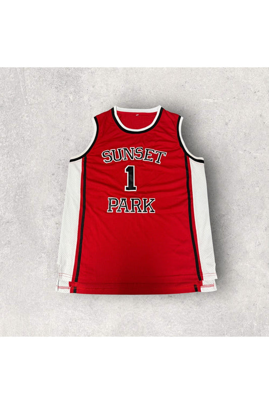 Sunset Park Red Highschool Shawty Basketball Jersey- XXXL (Fits XL)