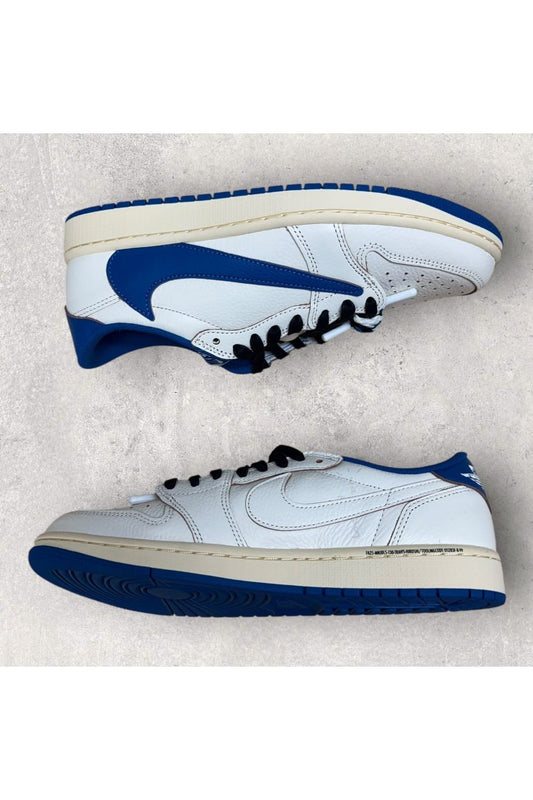 Jordan 1 Retro Low OG SP Fragment x Travis Scott Sail Military Blue- SZ 9