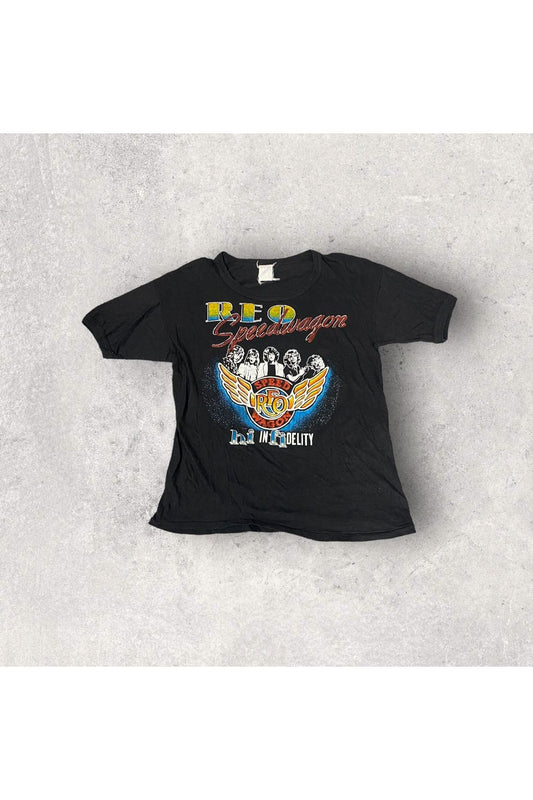 Vintage Fantasy REO Speedwagon Hi Infidelity In Concert Bootleg Concert Tee- L