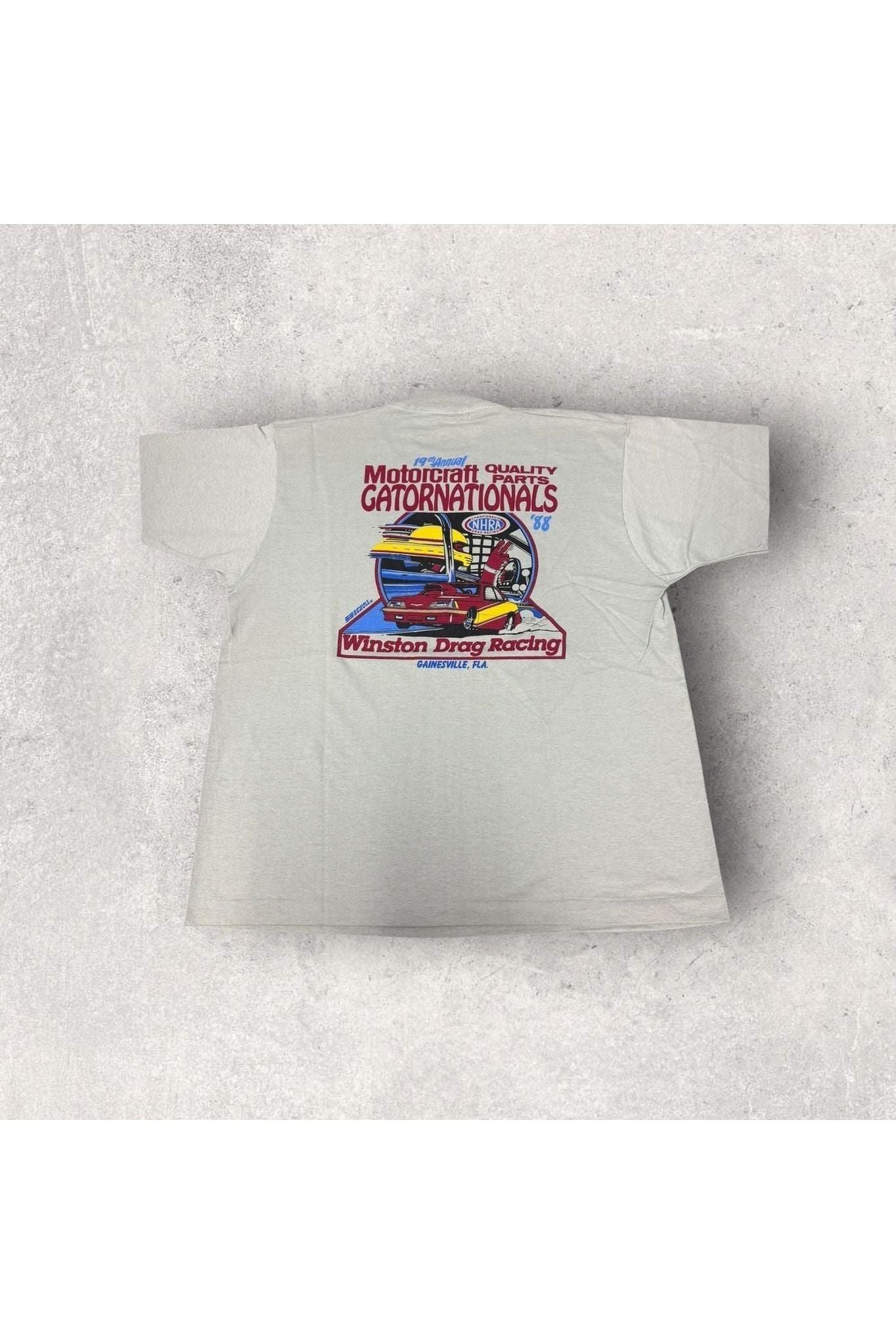 Vintage Best Screen Stars 1987 Winston Cup Finals NHRA Championship Drag Racing Tee- XL