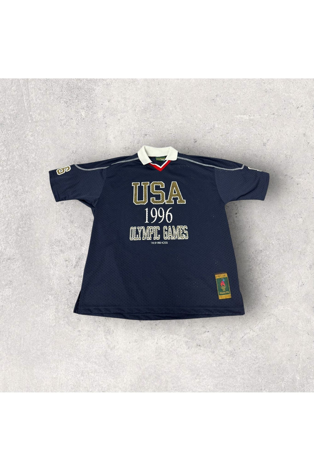 Vintage 1996 USA Olympic Games Collared Mesh Jersey- M