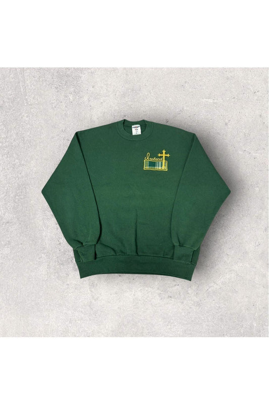 Vintage Jerzees Ireland Embroidered Crewneck- L