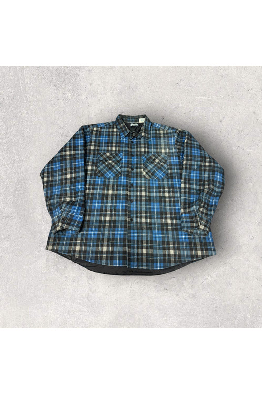 Vintage Fieldmaster Made In USA Insulated Long Sleeve Flannel Button Up- 3XL