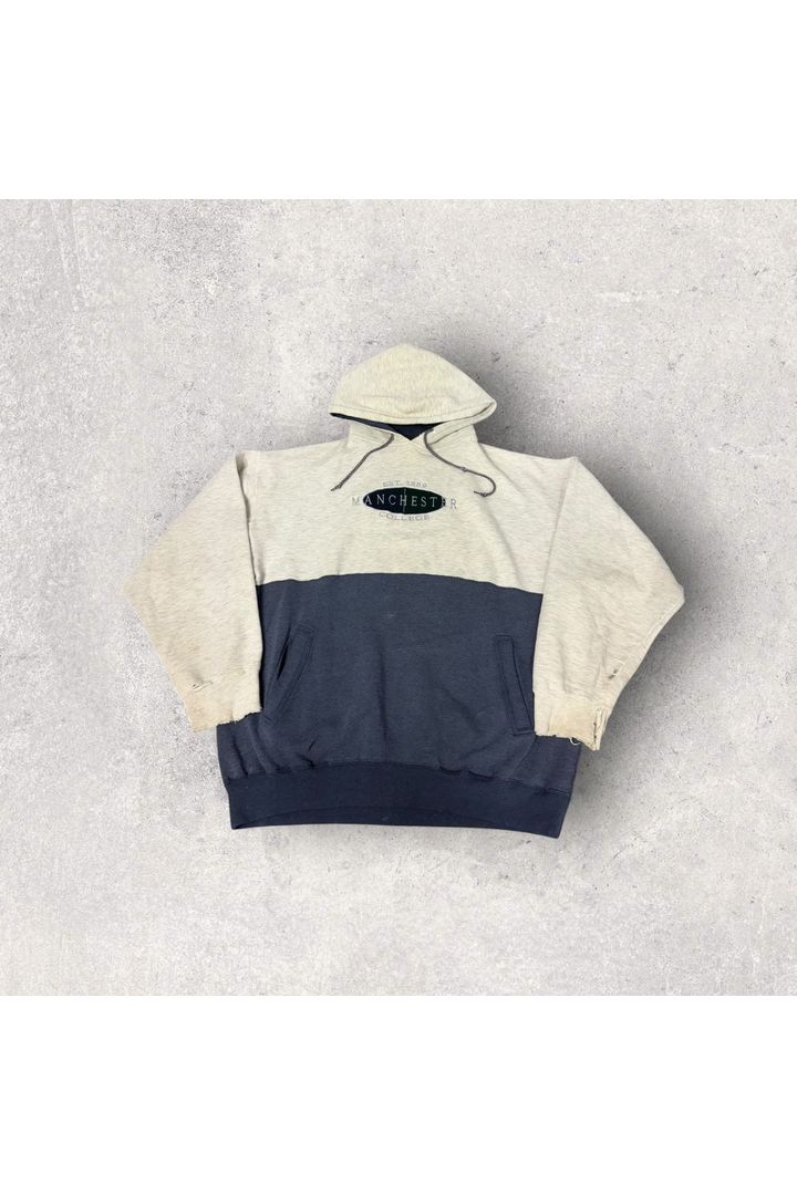 Vintage Jansport Manchester College Embroidered Hoodie- XL