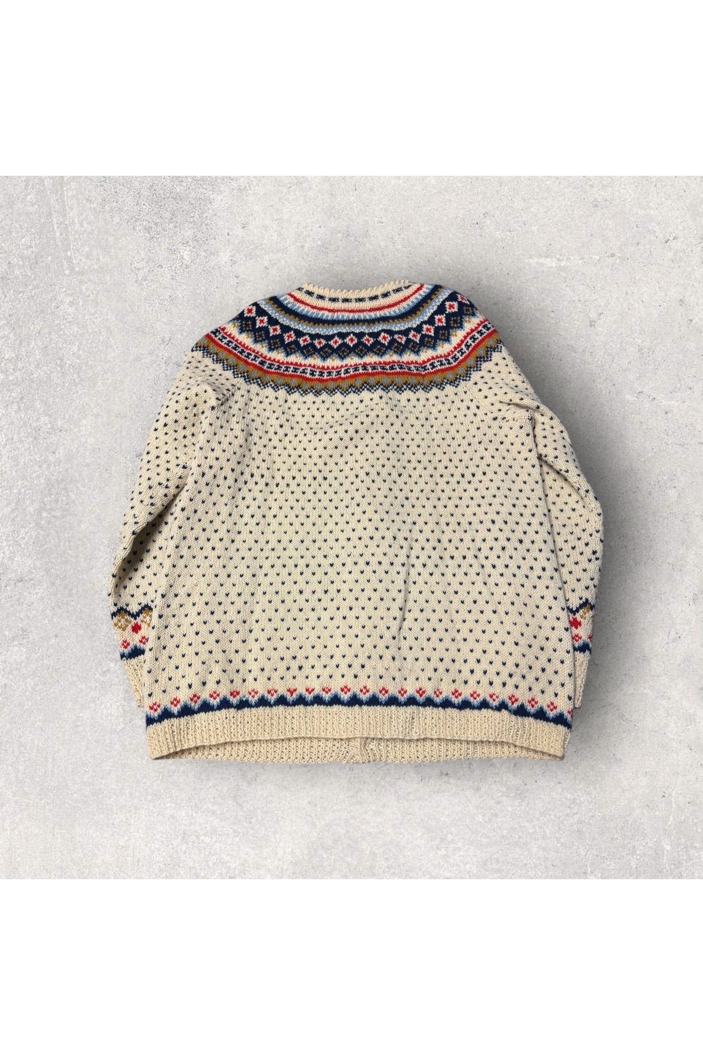 Vintage Women's Wool Knit Cardigan Sweater- L