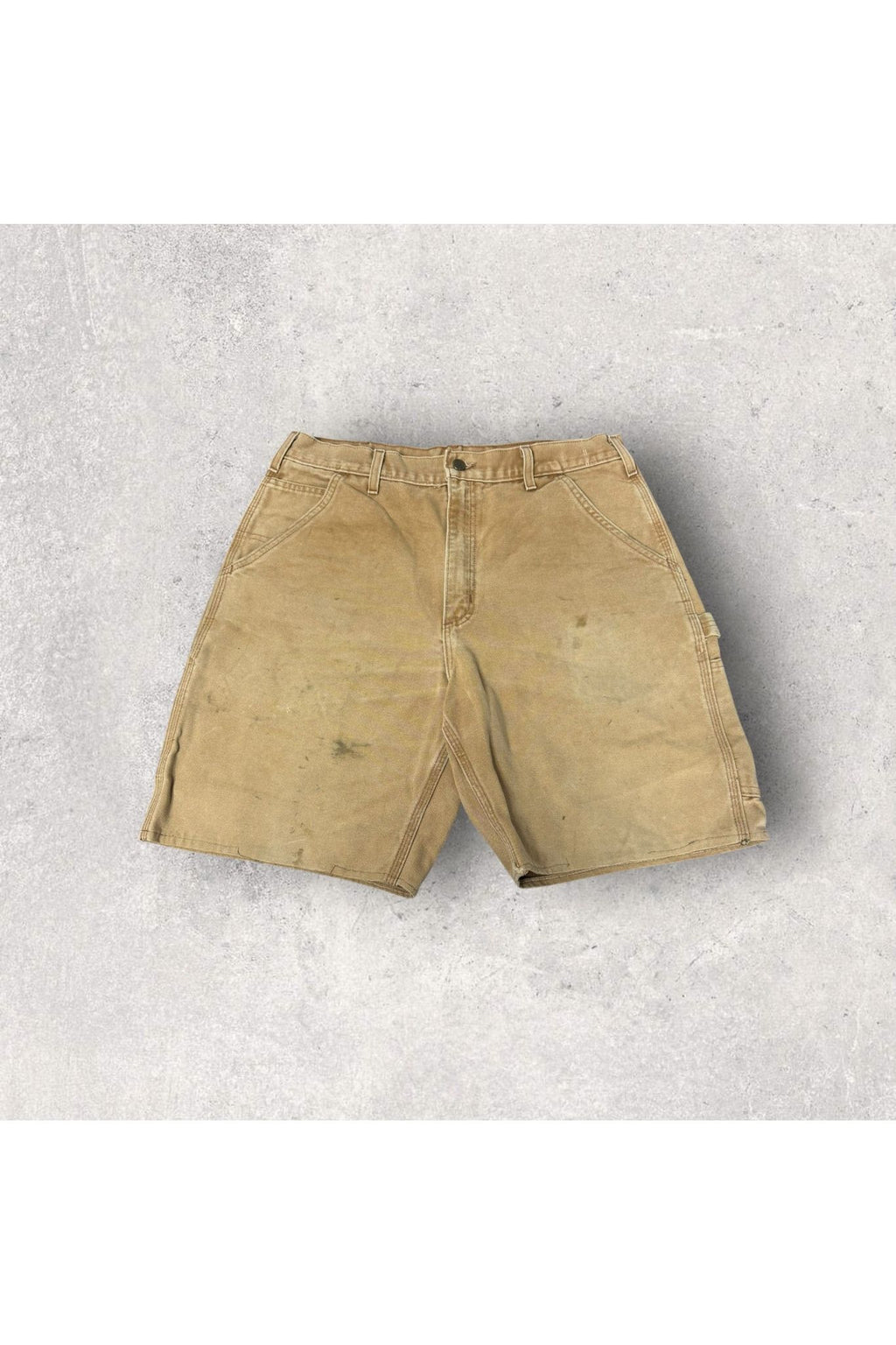 Vintage Made In USA Carhartt B11-BRN Carpenter Workwear Shorts- SZ 34
