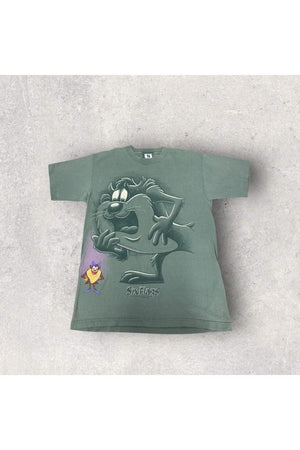 Vintage 1996 Six Flags Great America TAZ Tee- L