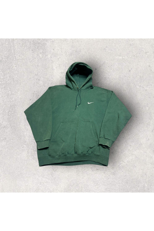 Vintage 90s Nike Made In USA Embroidered Swoosh Logo Hoodie- M
