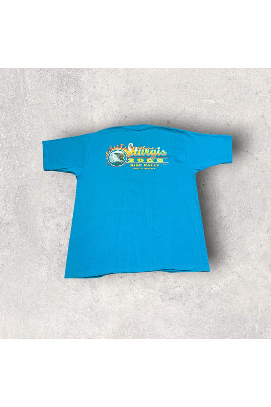 Vintage 2005 Sturgis Bike Rally South Dakota Tee- L