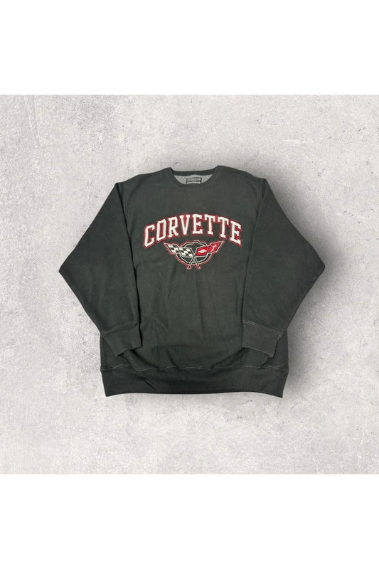 Vintage Steve & Barry's Corvette Embroidered Crewneck- XL