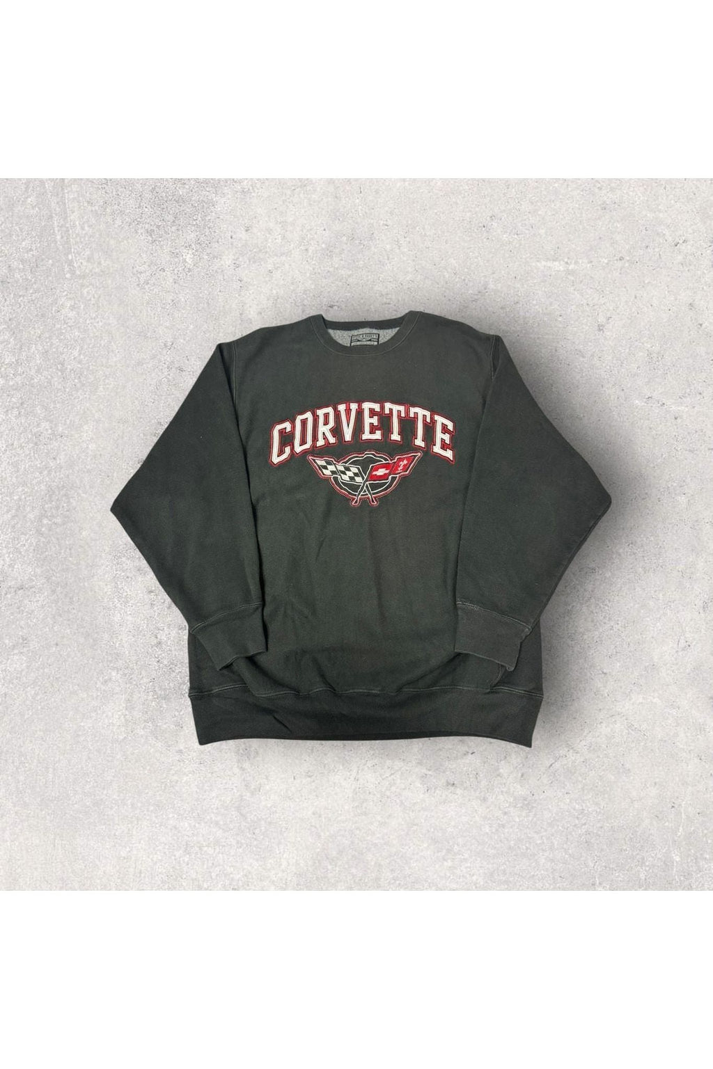 Vintage Steve & Barry's Corvette Embroidered Crewneck- XL