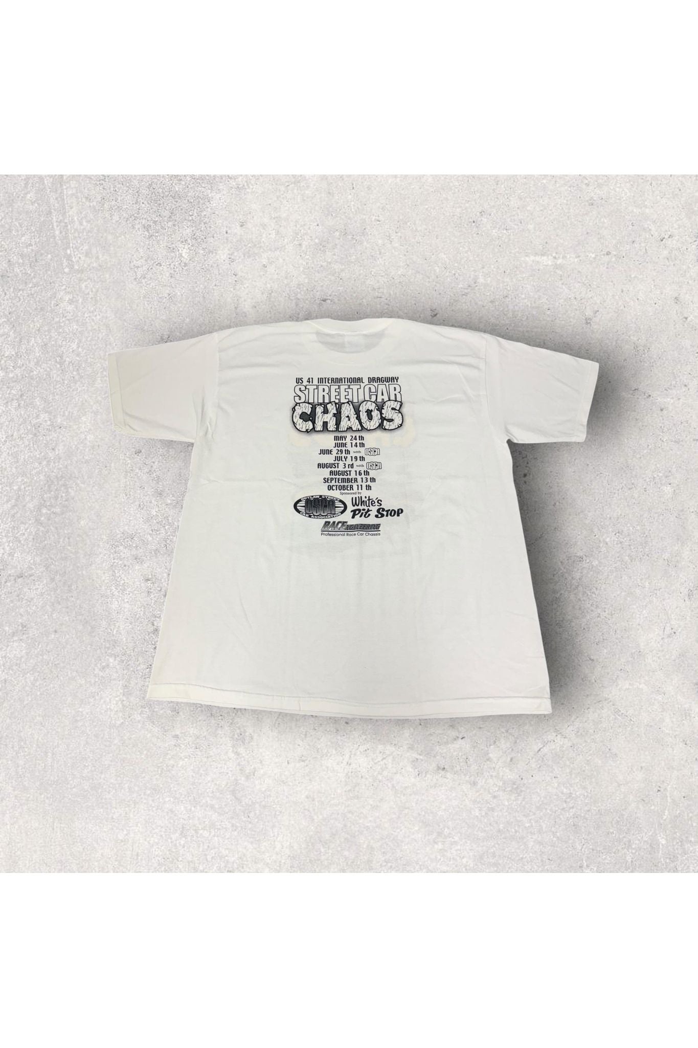 Vintage US 41 International Dragway Street Car Chaos Tee- XL