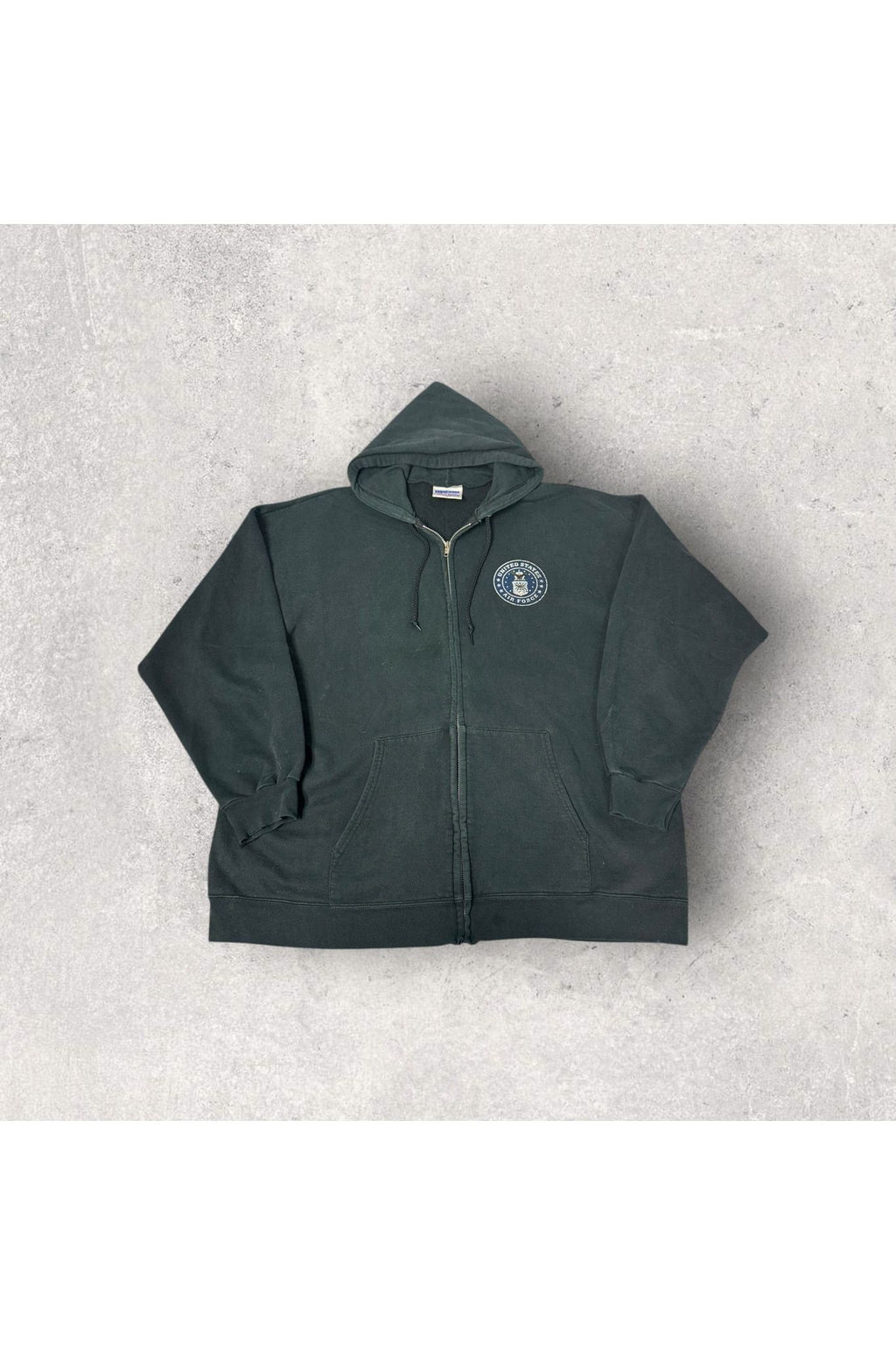 Vintage Hanes United States Air Force Full Zip Hoodie- XL