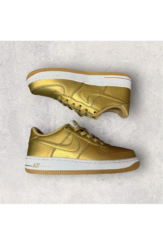Nike Air Force 1 Low LV8 GS 'Gold'- SZ 5Y