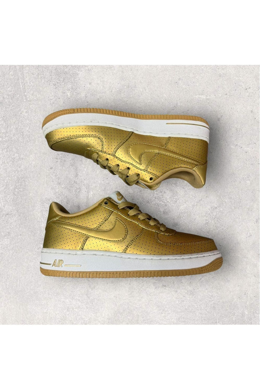 Nike Air Force 1 Low LV8 GS 'Gold'- SZ 5Y