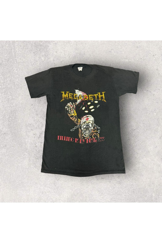 Vintage 1988 Megadeth Killing Is My Business Tour Tee- L