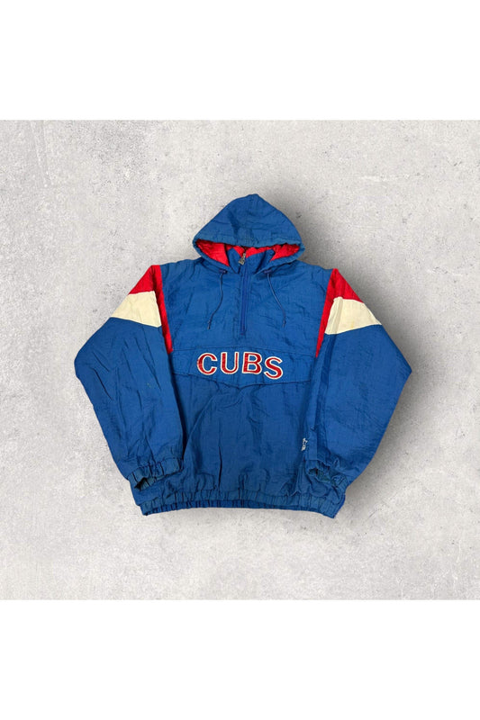 Vintage Starter Chicago Cubs Pullover Hooded Winter Jacket- L
