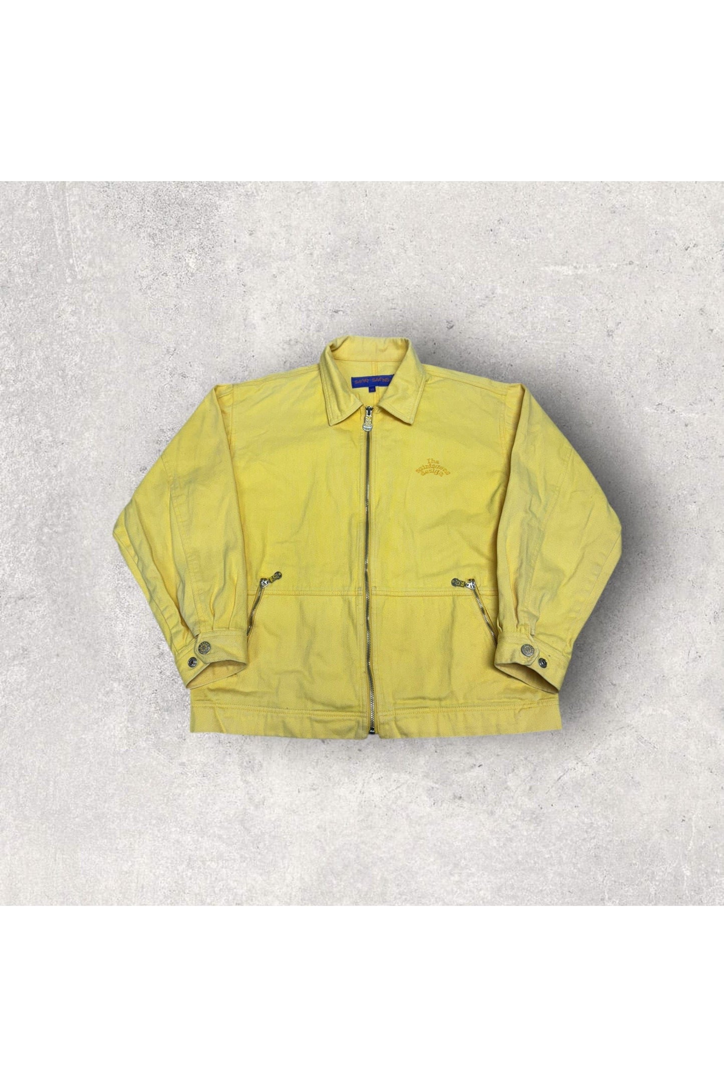 Vintage Saint-Saens Embroidered The Saint-Saens Design Denim Jacket- M