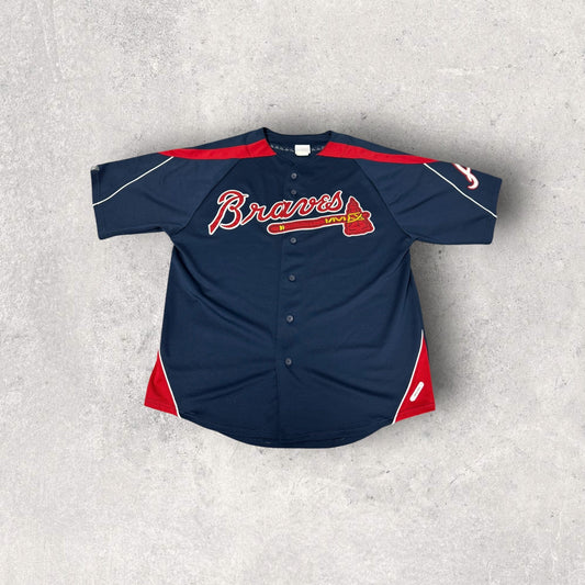 2000s Majestic Atlanta Braves Baseball Jersey- L