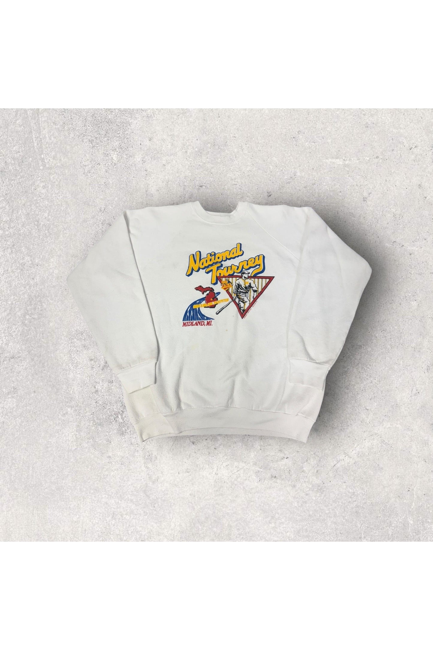 Vintage Fruit of the Loom 1989 ASA National Tourney Men's Major Fastpitch Crewneck- XL