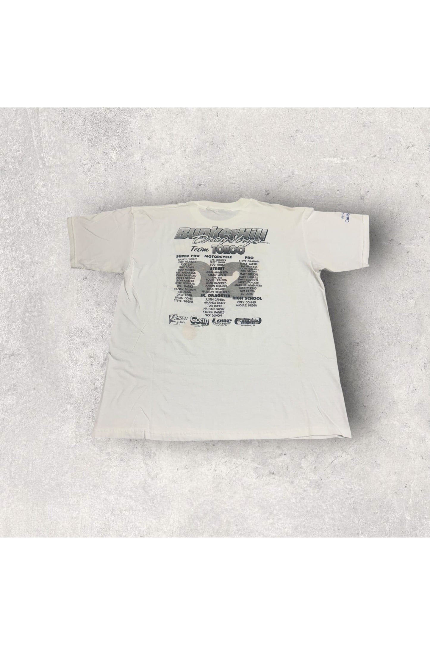 Vintage 2002 Bunker Hill Dragstrip Team Torco Racing Fuels Tee- XL