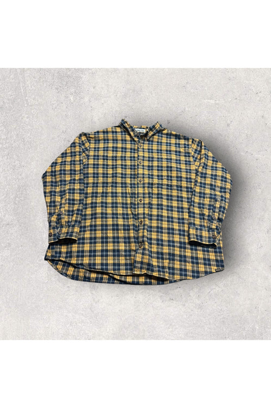 Duluth Trading Co. Relaxed Fit Long Sleeve Flannel Button Up- 3XL