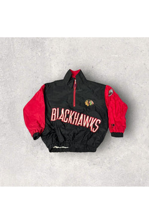 Vintage Pro Player Chicago Blackhawks Full Zip Windbreaker- YTH M (12-14)