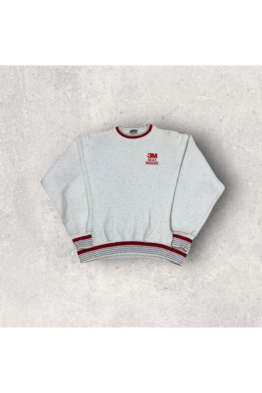 Vintage ONEITA 3M AB & E Warehouse Embroidered Made In USA Crewneck- M