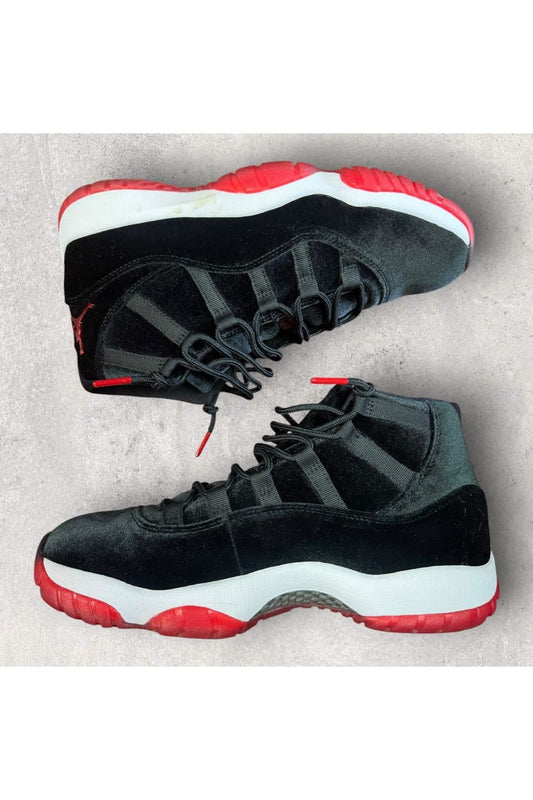Jordan 11 Retro Bred Velvet (Women's)- SZ 11W/9.5M