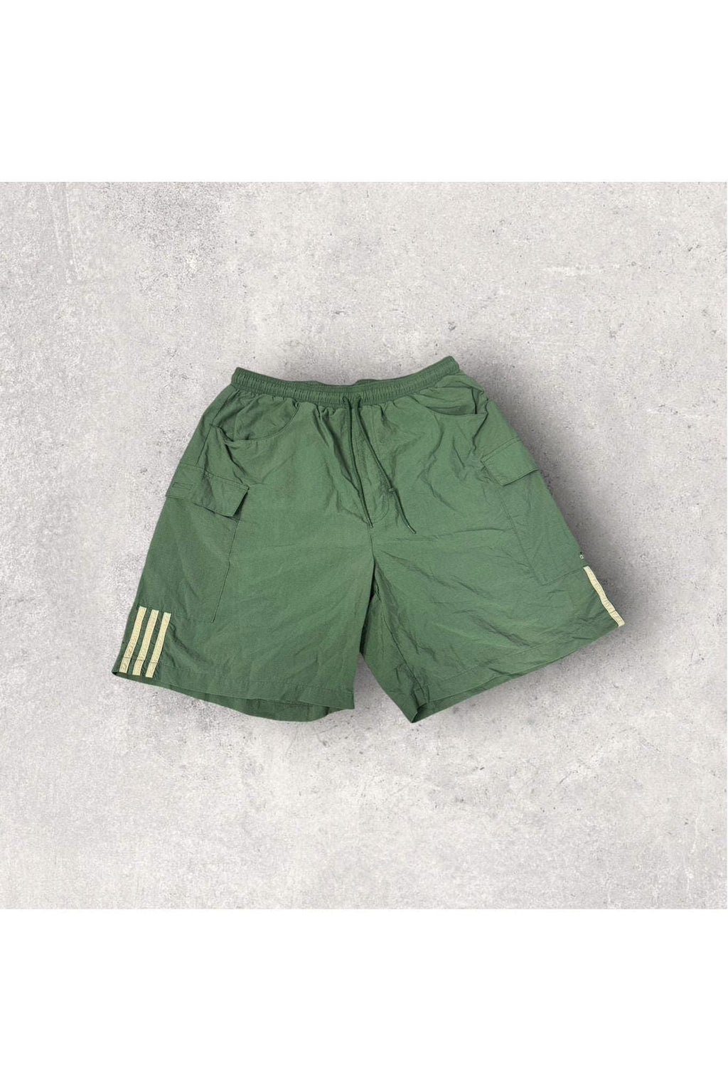 Vintage Adidas Nylon Cargo Gym Shorts- L