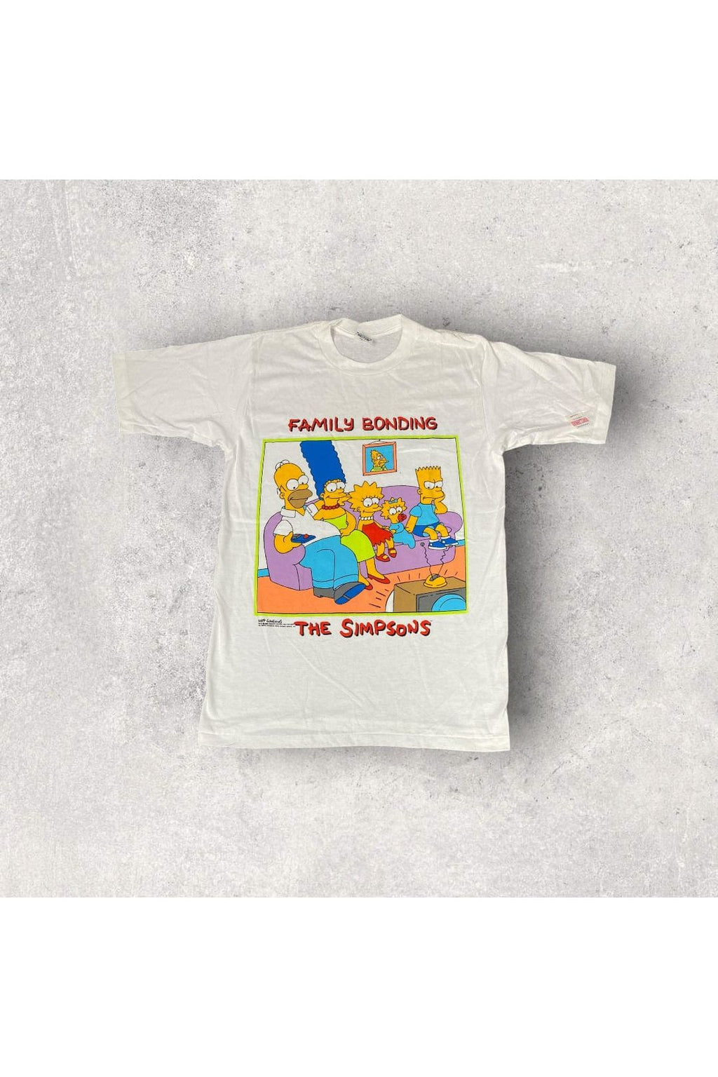 Vintage Deadstock 1989 The Simpsons Family Bonding Promo Tee- L