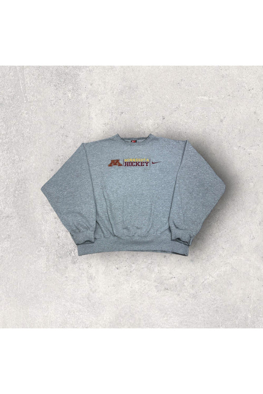 Vintage Team Nike Minnesota Hockey Embroidered Crewneck- XL