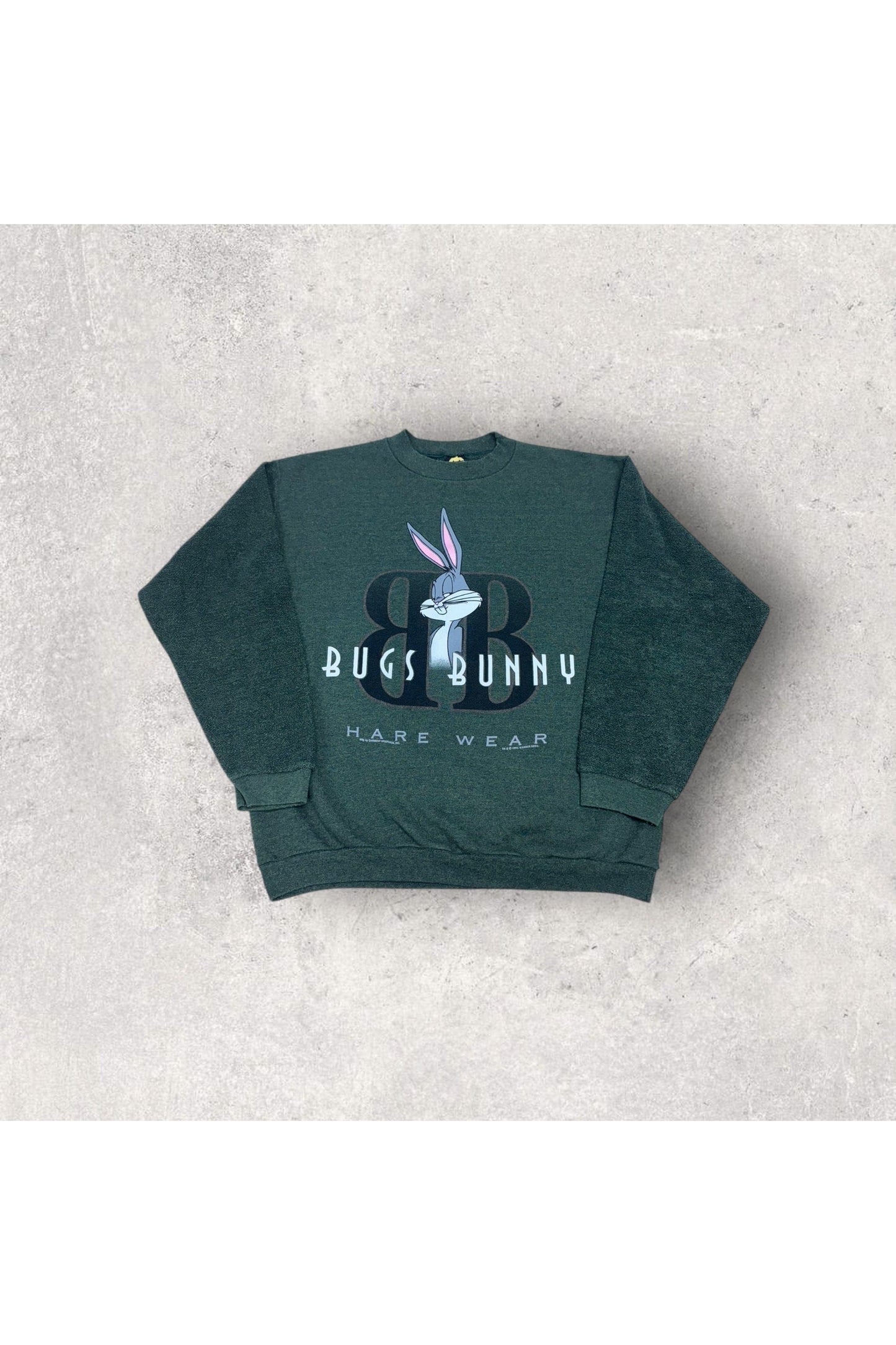 Vintage H.L. Miller Gold 1994 Bugs Bunny Hare Wear Crewneck- L