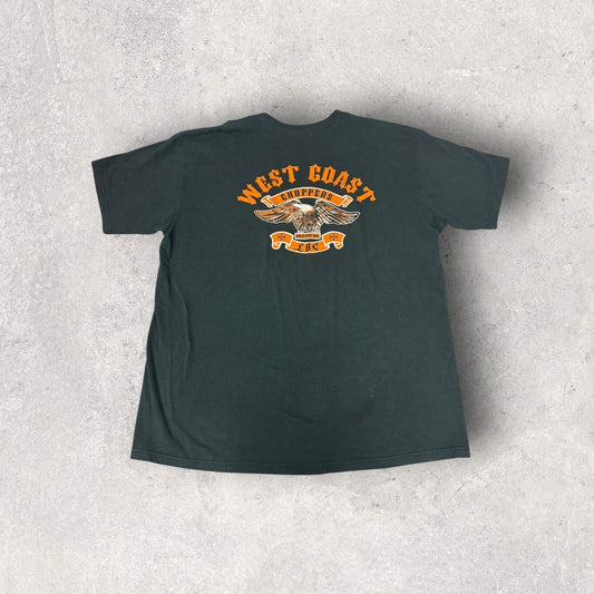Vintage 2004 Y2K West Coast Choppers Hecho En LBC Tee- XL