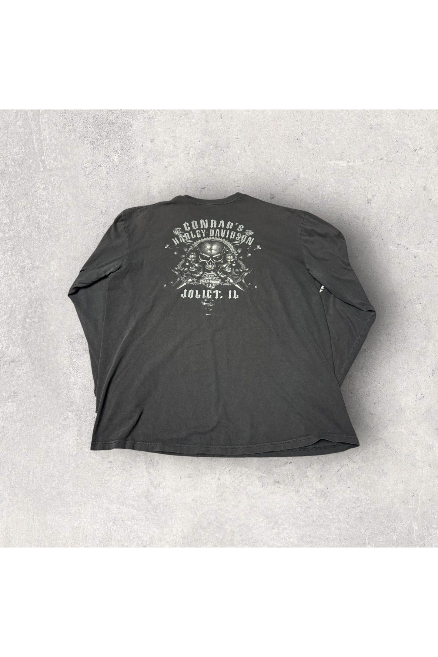 Vintage Y2K Conrad's Harley-Davidson Black Widow Pocket Long Sleeve- XL