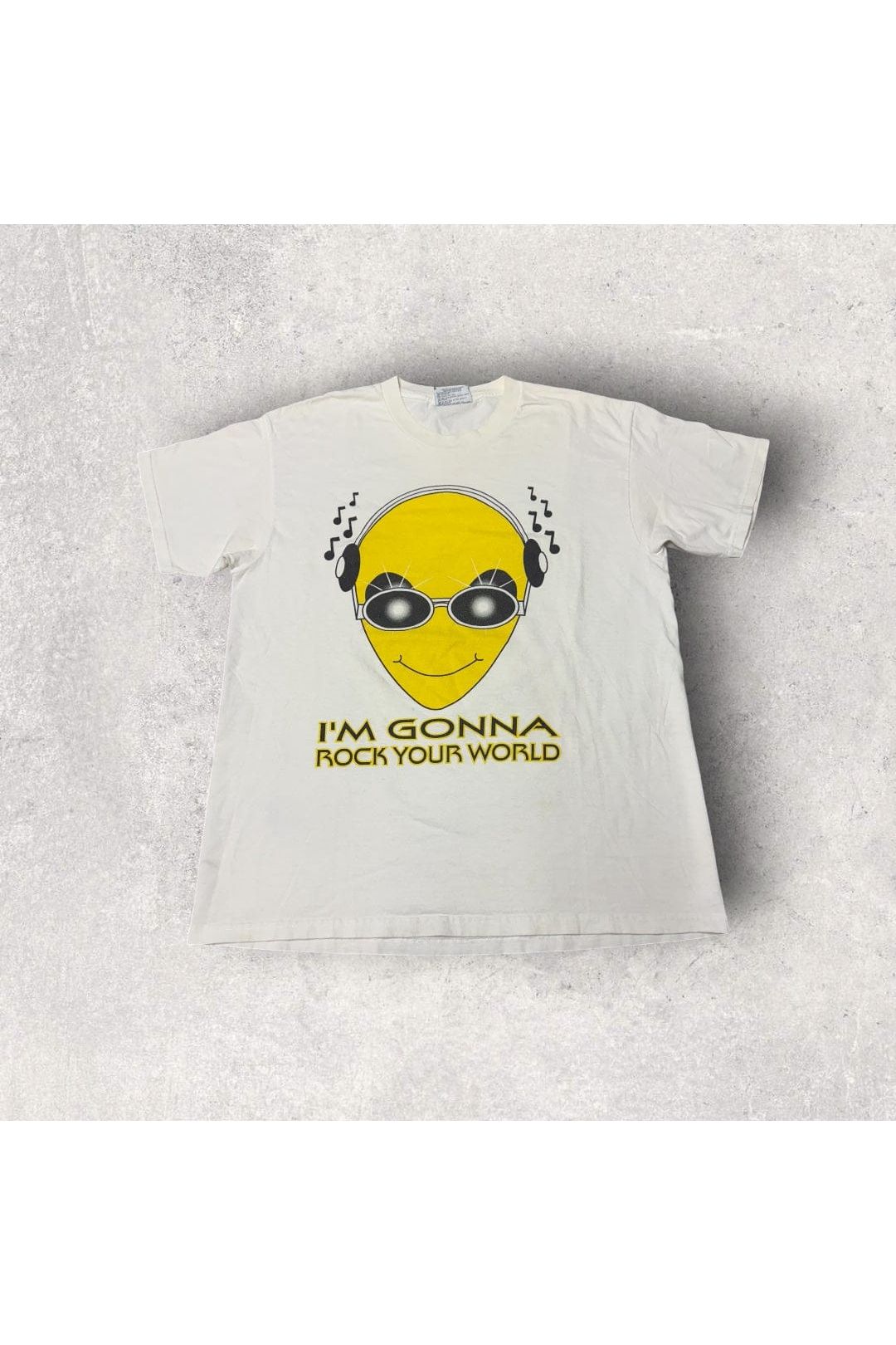 Vintage LEE Made In USA I'm Gonna Rock Your World Tee- L