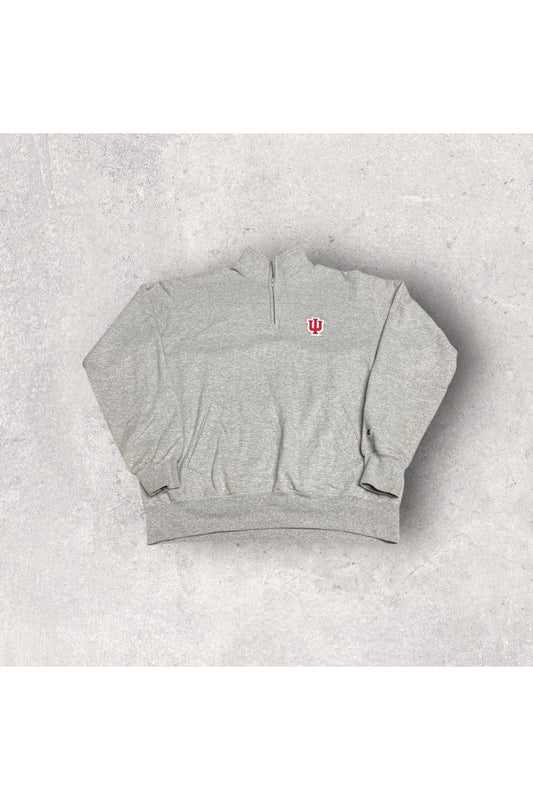 Vintage Y2K Champion Indiana University Hoosiers 1/4 Zip Pullover- XL