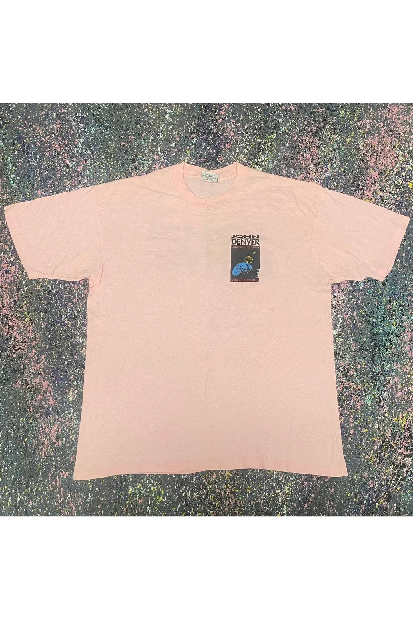 Vintage Single Stitch John Denver Songs of the Future Songs of the Past Tee- XL