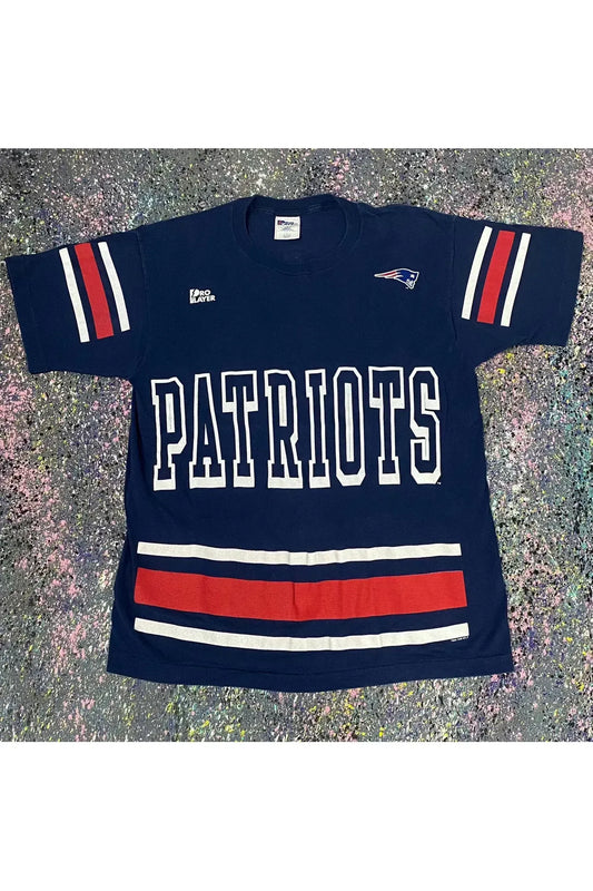 Vintage 1996 New England Patriots Martil All Over Print Tee- L