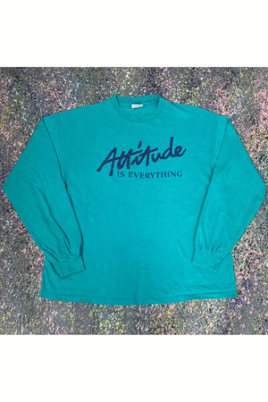 Vintage Attitude Is Everything Long Sleeve- XL