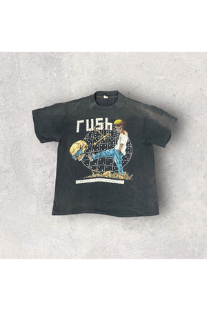Vintage 1991 Rush Roll The Bones Tour Tee- L