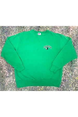 Vintage Made In USA Campion Embroidered Spell Out Crewneck- L
