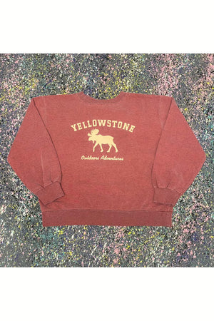 Vintage 2 Cool Yellowstone Outdoors Adventures Crewneck- YTH L